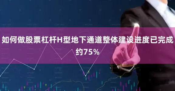如何做股票杠杆H型地下通道整体建设进度已完成约75%