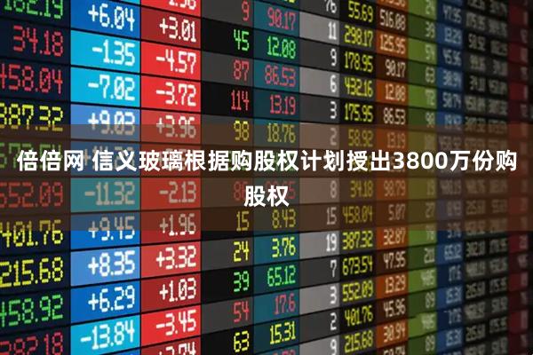 倍倍网 信义玻璃根据购股权计划授出3800万份购股权